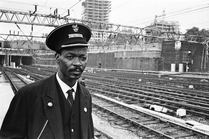 Black and white picture of a black man