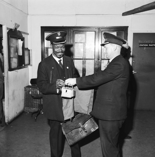 Black and white picture of a black and white man
